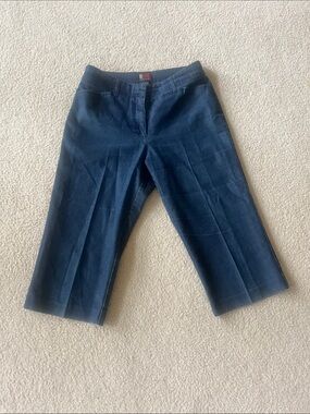 New York & Company Dark Blue Capri Jeans